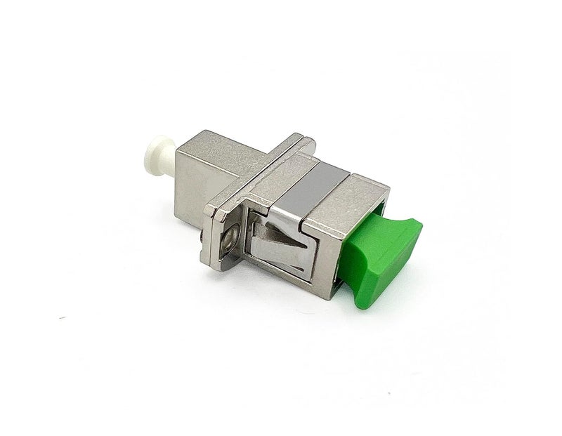 Elfcam ® - Adapter Coupler of Fiber Optic Cable Singlemode Simplex LCA Female to SCA Female, Pack of 1 - Image 1